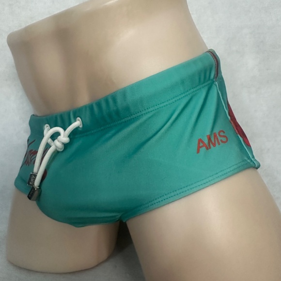 AMS Swimsuit Large 38-42" waist Gently worn Nylon / spandex no fabric tag - Picture 2 of 5